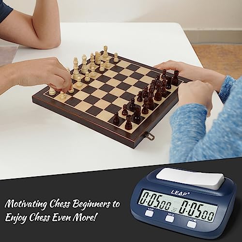 JIESENG Chess Clock Upgraded Digital Chess Timer with Bonus Delay