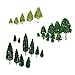 27pcs Mixed Model Trees Train Railways Architecture Landscape Scenery Layout 3-16 cm