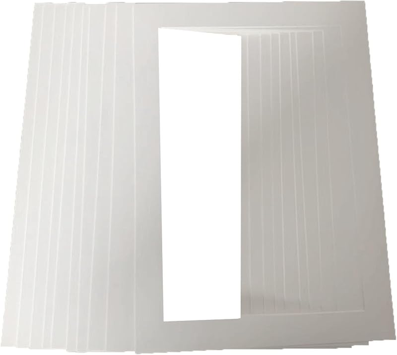 YIPUETERNITY 10 Pack A4 Photo Mounts for 6x8 Inch Prints, Cream Picture Mats