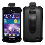 Cbus Wireless Black Holster Case w/ Ratcheting Belt Clip for Samsung Illusion / i110 / Galaxy Proclaim