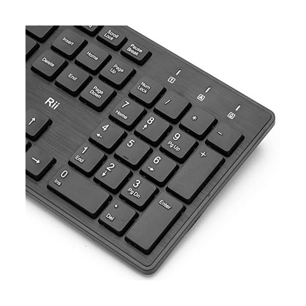 Wireless keyboard and Mouse Set,Rii RK200 Standard Full Size Wireless Keyboard and Mouse 104 Keys for Work Office Home…