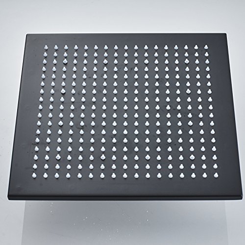Senlesen LED Light 16-inch Rainfall Shower Head Bathroom Square Top Sprayer Oil Rubbed Bronze - Thumbnail 3