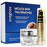 Evagloss Advanced Skin Tag Remover and Mole Remover Cream with Repair Gel -Remove Moles,Skin Tags and Dark Spots, See Results Fast