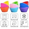 Silicone-Cupcake-Moulds-Cdycam-27-Pcs-Mini-Reusable-Baking-Cases-Cups-Non-Stick-and-Heat-Resistant-Bakeware-Muffin-Puddings-Jelly-Molds-for-Home-Baking-and-Afternoon-Tea-Party Silicone Cupcake Moulds, Cdycam 27 Pcs Mini Reusable Baking Cases Cups Non Stick and Heat Resistant Bakeware Muffin…