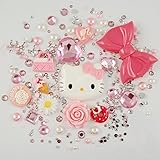 Mini kitty- White cartoon hello kitty pink bow accessories DIY 3D Leopard Cell Phone Case Resin Flat back Kawaii Cabochons Deco Kit / Set ,cellphone diy best unique creative cool gift for iphone 4 4S ,iphone 5 5c 5G,for iphone 6 iphone 6 plus for samsung note 4 samsung s5 mini s5 i9600 for samsung galaxy s3 i9300 ,for samsung galaxy s4 i9500 for sony/htc/nokia etc (white kitty and pink accessorise)