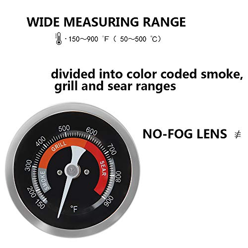 Dracarys Grill Temperature Gauge Thermometer Replacement for Big Green