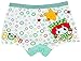 Andilier Toddler Baby Underwear Little Girl's 3-7T Modal Assorted Cartoon Boyshorts Panties 5-pack Size Small