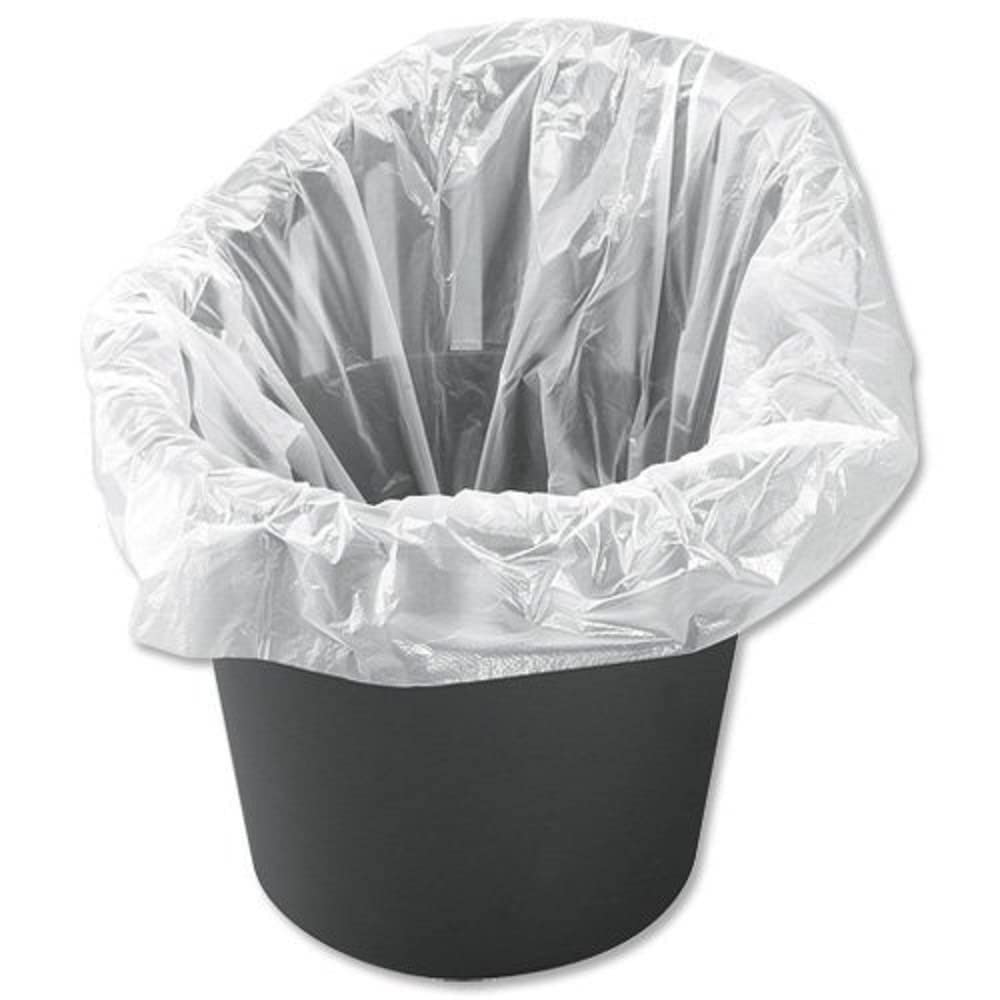 5 Star 465136 381 x 610 x 610 mm 28 Gauge Office Bin Liners, Pack of 1000, White
