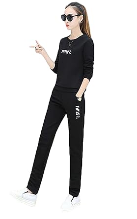 Amazon Bajian ジャージ レディース 上下 パンツ トラックスーツ