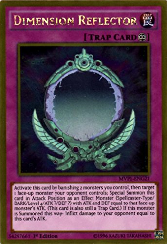 Yu-Gi-Oh! - Dimension Reflector (MVP1-ENG21) - The Dark Side of Dimensions Movie Pack Gold Edition - 1st Edition - Gold Rare