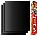 RENOOK Grill Mat and Bake Mat Set of 3 100% Non Stick BBQ Grill & Baking Mats - Reusable, Easy to Clean - Sheets for Gas, Charcoal, Electric Grill-15.75 x 13-Inch,Black primary