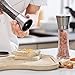 T·G·Y Salt and Pepper Grinder Set Tall Salt and Pepper Shakers Adjustable Stainless Steel Pepper Mill Salt Mill