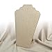 MOOCA 6 Pieces Deluxe Linen Covered MDF Wood with Cardboard Easel Necklace Display, Jewelry Stand Display Necklace Display for Craft Shows, 8 1/4