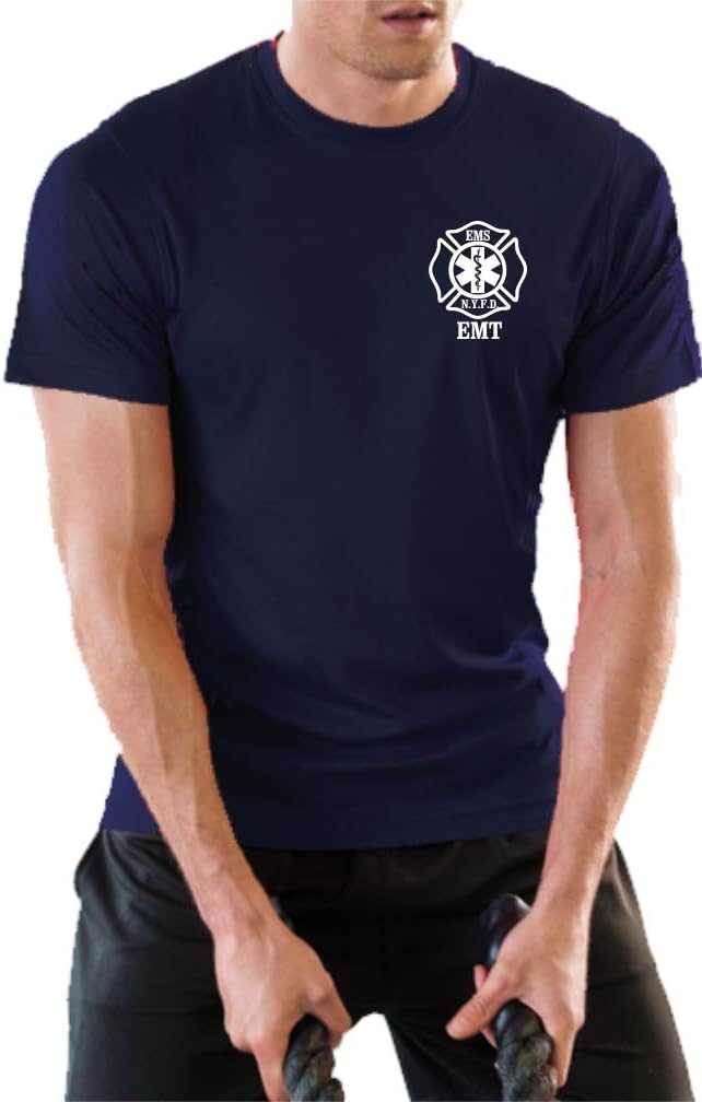Feuer1 Nyfd E 40 L 35 Uv Protection Caveman Functional T Shirt Navy With 30 Men Tops Tees Marinabelgium Be