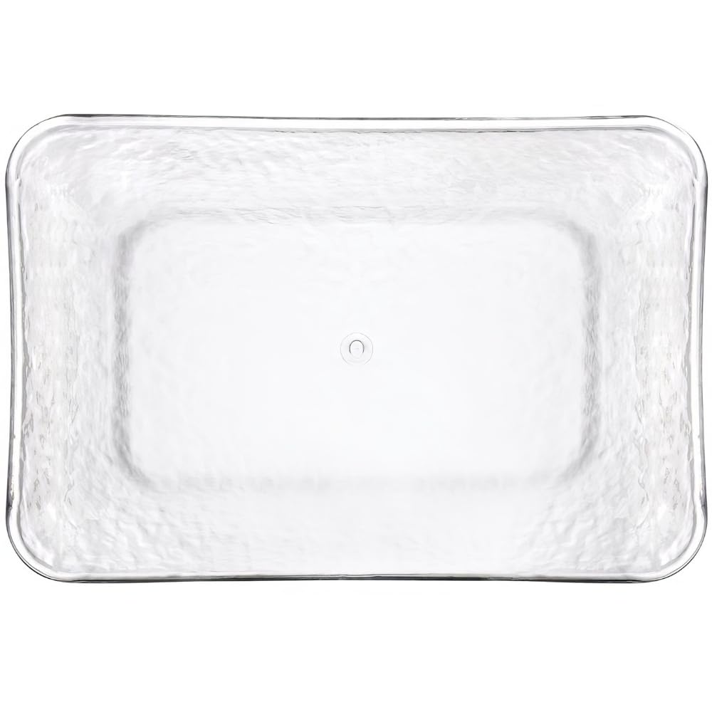 Amscan 430567.86 Clear Plastic Rectangle Hammered Bowl-1pc