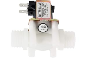 GENEDEY 1/2" DC 12V Solenoid Valve N/C Normally Closed Water Inlet Flow Switch