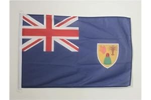 AZ FLAG Turks and Caicos Islands Nautical Flag 30 x 45 cm For Outdoor and Boat, Turks and Caicos Islander Banner Knitted Poly