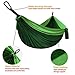 Gold Armour Camping Hammock - XL Double Hammock Portable Hammock Camping Accessories Gear for Outdoor Indoor with Tree Straps, USA Based Brand (Green)