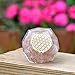 Orgone Dodecahedron Crystal - Emf Protection Flower Of Life Orgone Energy Generator - Rose Quartz Orgonite Dodecahedron Crystal for - Chakra healing Psychic Growth Love Stone
