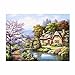 Fabal 5D Embroidery Paintings Home Decor Diy Diamond Painting Full Diamond Embroidery Mosaic Pictures Of Rhinestones Landscape Wall Art (H)