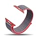 amBand Compatible for Apple Watch Sport Loop Band 42mm, Lightweight Breathable Nylon Replacement Band Compatible for Apple Watch Series 1, Series 2, Series 3, Sport, Edition-Electric Pink