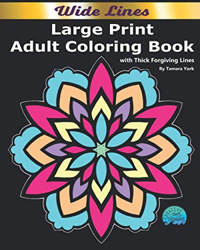 Amazon.com: Large Print Coloring Book: With Thick Forgiving Lines ...