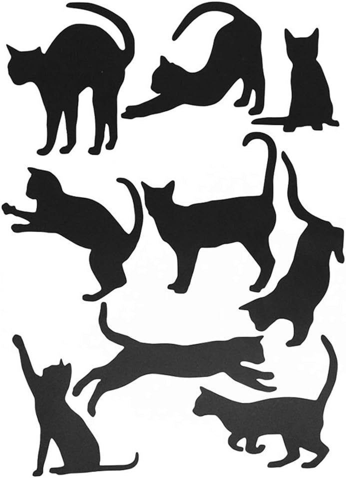 Black Cat Wall Stickers for Kids Cat Wall Decals Bedroom