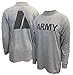 Military Uniform Supply New US Army Grey Moisture Wicking PT PTU Long Sleeve T-Shirt (Medium)