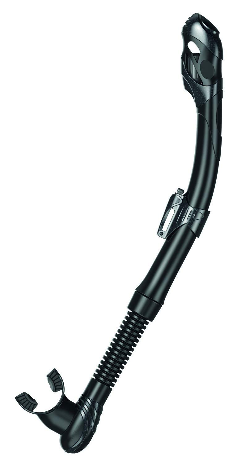 SEAC Vortex Dry Snorkel - Black/Black Metal, None