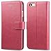 iPhone 6s/6 Case, iPhone 6s/6 Wallet Case, TUCCH Premium PU Leather Flip Folio Wallet Case with Card Slot, Cash Clip, Stand Holder and Magnetic Closure, Pink