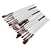 Hot Sale! Makeup Brush Set,Canserin 15 pcs Makeup Brush Set Tools Make-up Toiletry Kit Wool White Make Up Brush Set