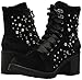 Madden Girl Women's VEERA Combat Boot, Black Velvet, 8.5 M US