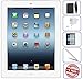 Apple iPad 4 16GB, 32GB, 64GB - Wifi, Black 4th Generation | Bundle Includes: Case, Tempered Glass, Stylus Pen, 1 Year Warranty (16, White) (Certified Refurbished)