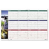 House of Doolittle HOD3931 Earthscapes Nature Scene Reversible/Erasable Yearly Wall Calendar, 32 x 48, 2015
