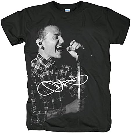 Zombiepanda Music Band Fans Rip Chester Bennington Black Cotton Short Sleeve T Shirt