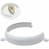 Food Plate Clip-On Guard, Reusable Scooping Food Spill Prevention Eating Aid for Elderly, Parkinson Patients, Bedridden, Disabled