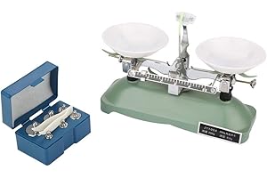 Fockety Easy to Carry Triple Beam Balance Beam Scale, Laboratory Precision Balance Scientific Balance Scale, Lab for Teaching Tool