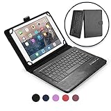 COOPER INFINITE EXECUTIVE Keyboard case compatible with Google Nexus 10 | 2-in-1 Bluetooth Wireless Keyboard & Leather Folio Cover | 100HR Battery, 14 Hotkeys (Black)
