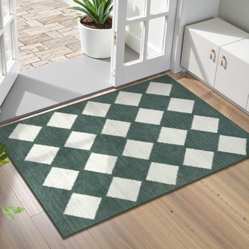 Lahome Zelie Checkered Washable Rug