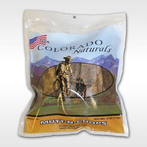 Colorado Naturals MUTT-N-CHOPS Lamb Dog Treats MADE IN THE USA 4oz