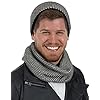 100% Baby Alpaca Wool Mini Chevron Circle Scarf - Snood/Neck Gaiter - Unisex