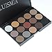 Eyeshadow Palette - Luismia 15 Colors Waterproof Smoky Natrual Naked Make up Eye shadow Kit Eyebrow Mineral Powder kit