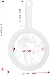 jeufun 1pc Nylon Mesh Strainer 200 Mesh Non Slip Handle 11cm 14.5cm view 2