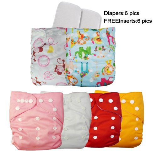 (love my)★ baby washable reusable adjustable snap gir…