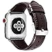 For Apple Watch Band 42MM,RUOQINI Retro Genuine Leather Strap Replacement Band for Apple Watch Series 3 / 2 / 1 (Coffee)