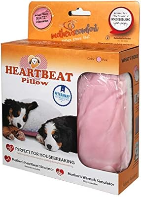 Amazon Com Heartbeat Pillow Pink And White Pet Supplies