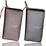 New Credit Card Holder Wallet Organizer For Women And Men With Leather Business iPhone Case Multifunction Protector Blocking For Travel Security