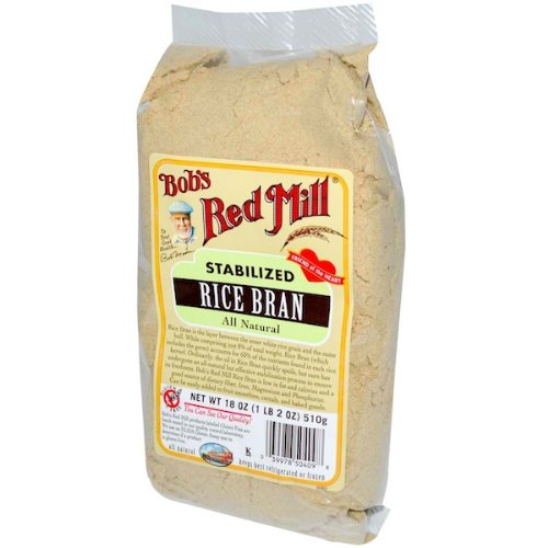 Bobs Red Mill Rice Bran, 18 Ounce - 4 per case. Bobs Red Mill Rice Bran, 18 Ounce - 4 per case.