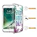 iPhone 7 Plus Case, Clear iPhone 8 Plus Case, MOSNOVO Good Vibes Only Tropica Leaves Quotes Clear Design Transparent Back Case with TPU Bumper for iPhone 7 Plus (2016) / iPhone 8 Plus (2017)