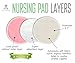 Washable Organic Nursing Pads by ECO-MA - 10 Pack with FREE Laundry Bag & Bandana Bib - Natural Organic Bamboo Ultra Soft Breastfeeding Pads - Absorbant, No Leaks or Sticking, & Washable.